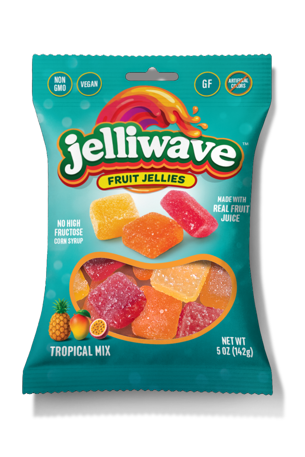 jelliwave Fruit Jellies, Tropical Mix