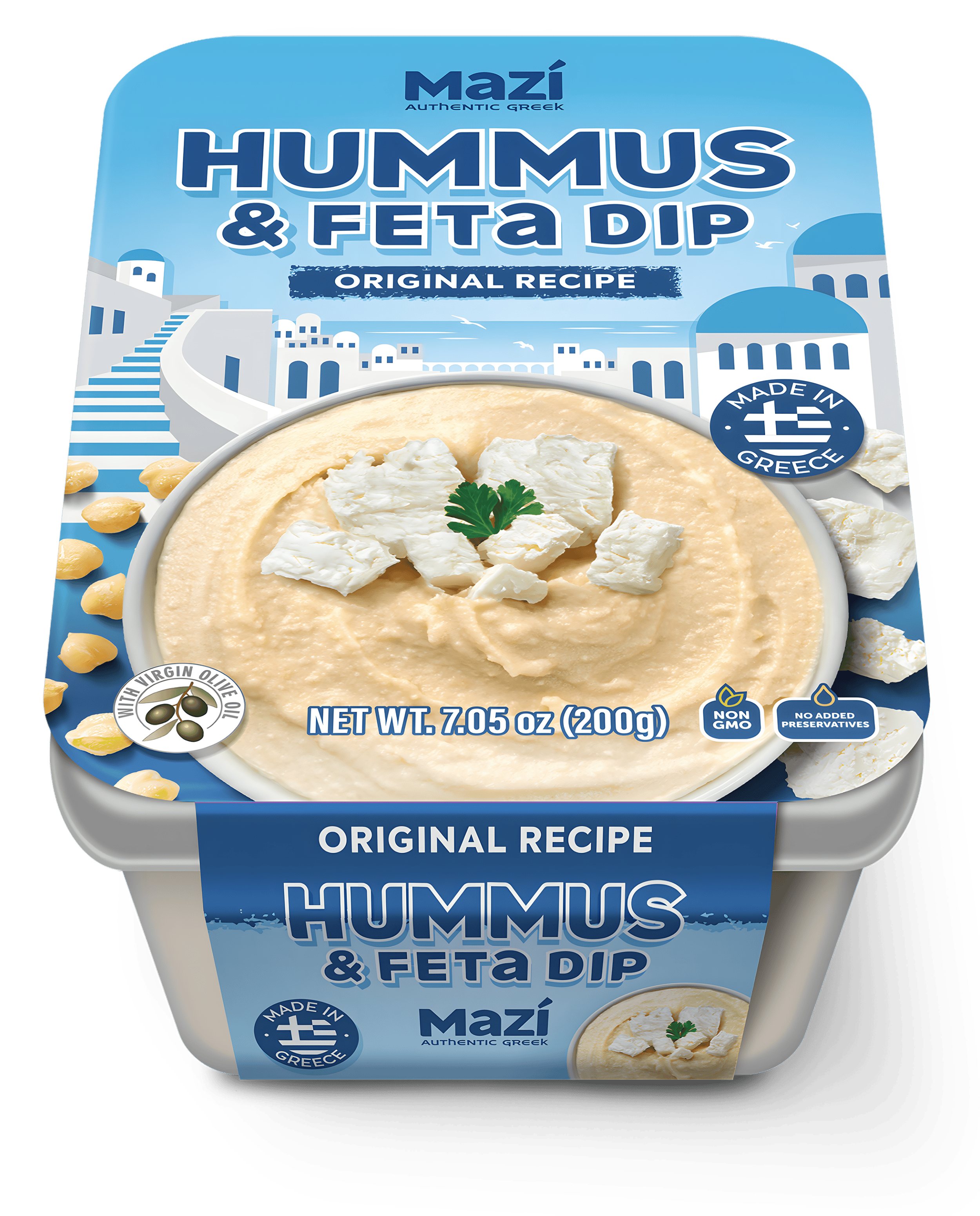 Mazi Hummus And Feta Dip