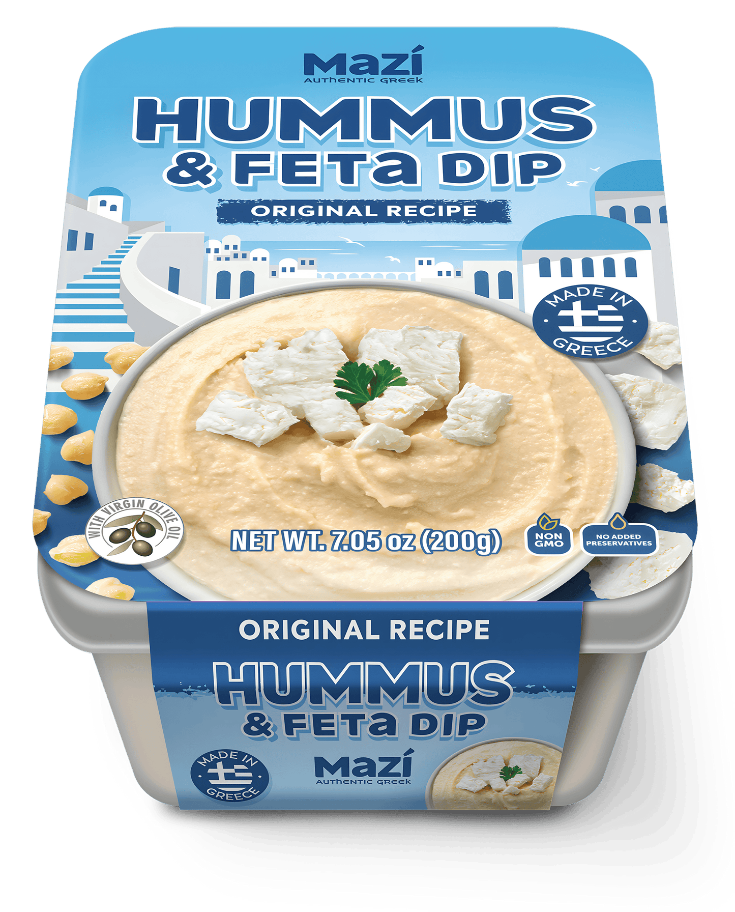 Mazi Hummus And Feta Dip