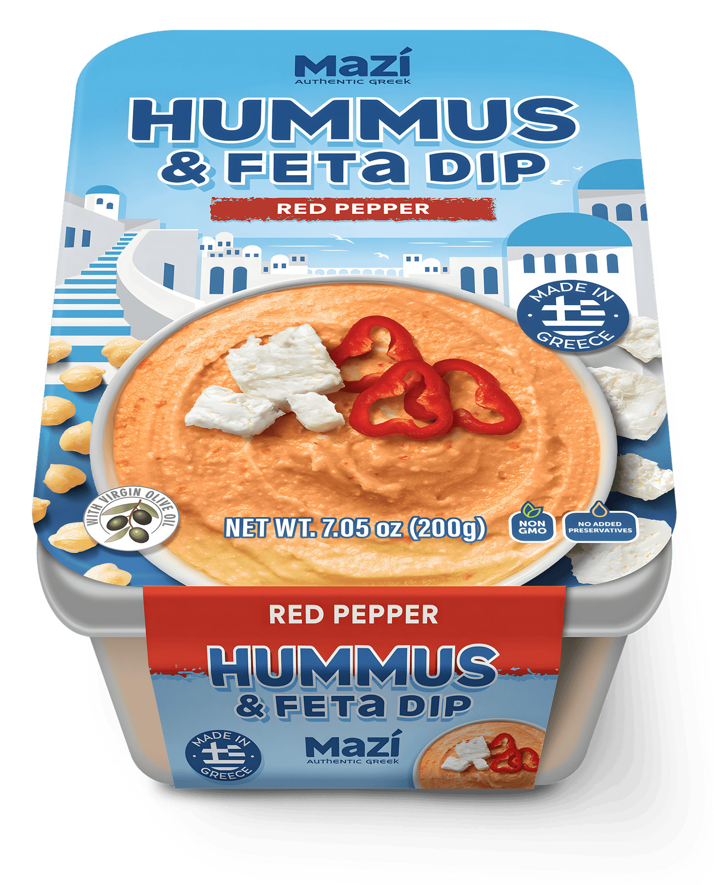 Mazi Hummus And Feta Dip