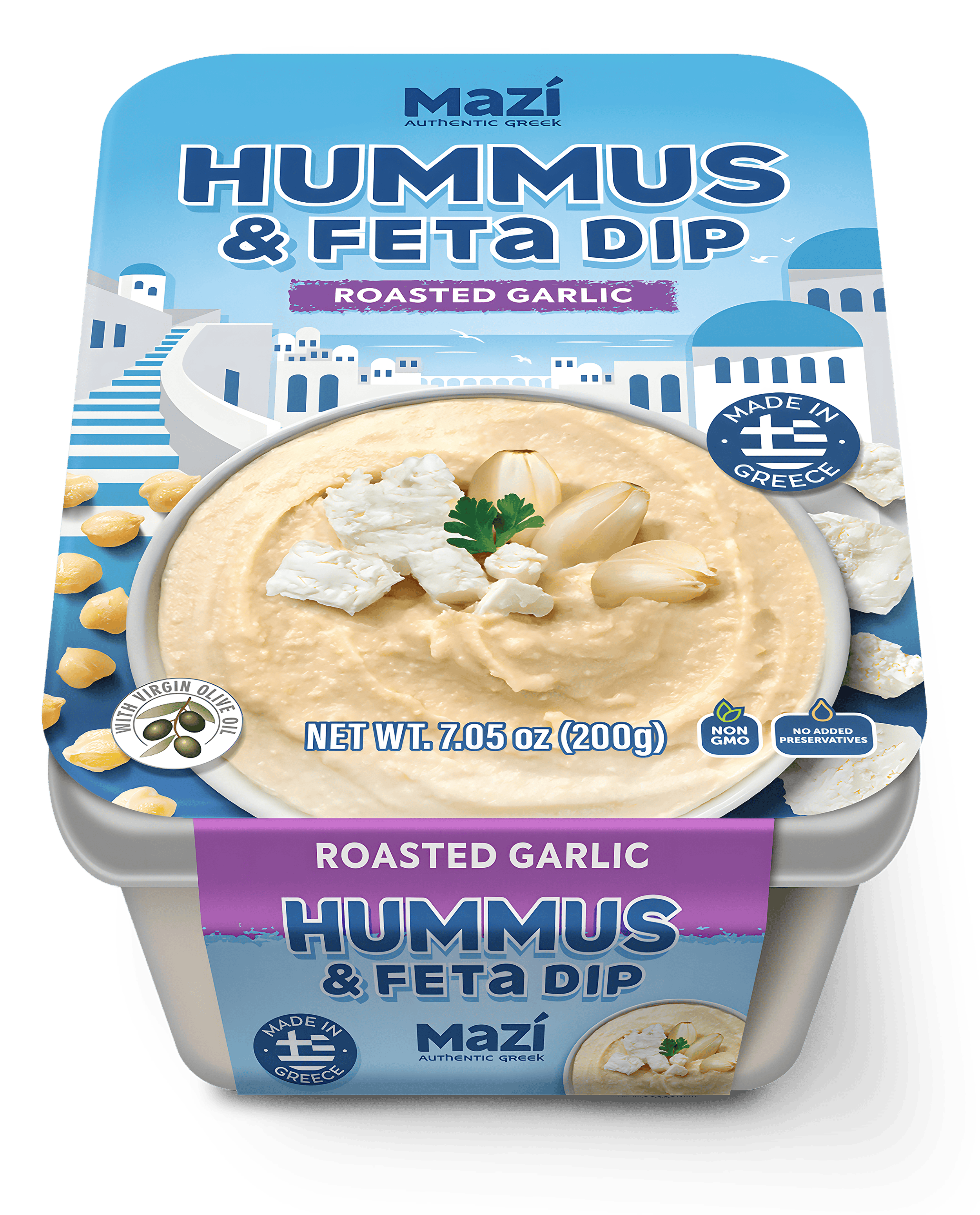 Mazi Hummus And Feta Dip