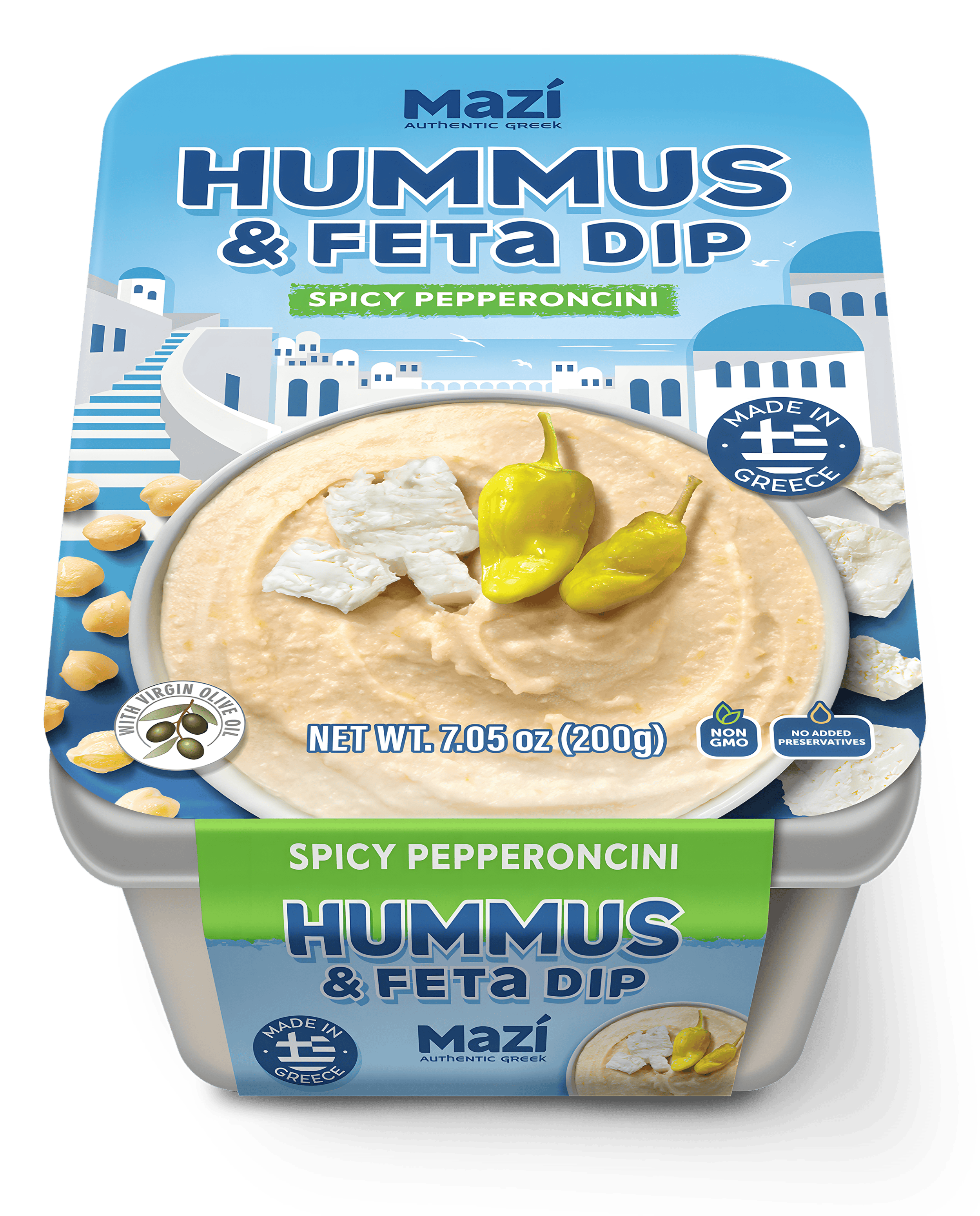 Mazi Hummus And Feta Dip